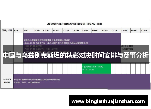 中国与乌兹别克斯坦的精彩对决时间安排与赛事分析